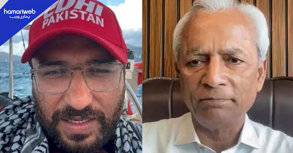 گورنر سندھ کا اسرائیلی فوج کے ہاتھوں سعد ایدھی کی گرفتاری پر اظہار تشویش 