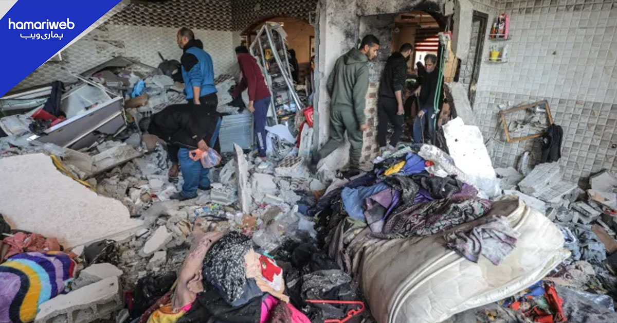 غزہ میں اسرائیلی فوج کے فضائی حملے، حماس رہنما سمیت 12فلسطینی شہید