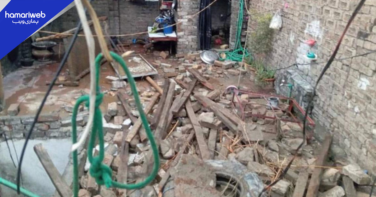 پشاور میں چھت اور دیوار گرنے کے دو مختلف واقعات، 3 خواتین اور 3 بچے زخمی