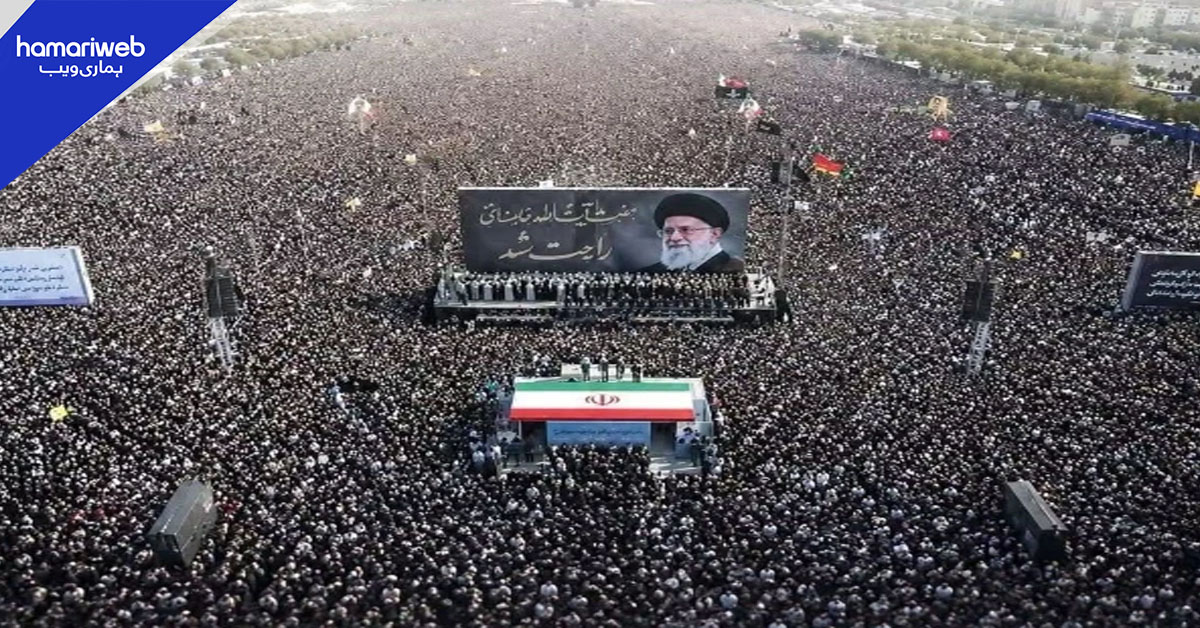 شہید سپریم لیڈر خامنہ ای کی آخری رسومات میں 4 کروڑ 30 لاکھ افراد شریک ہوئے