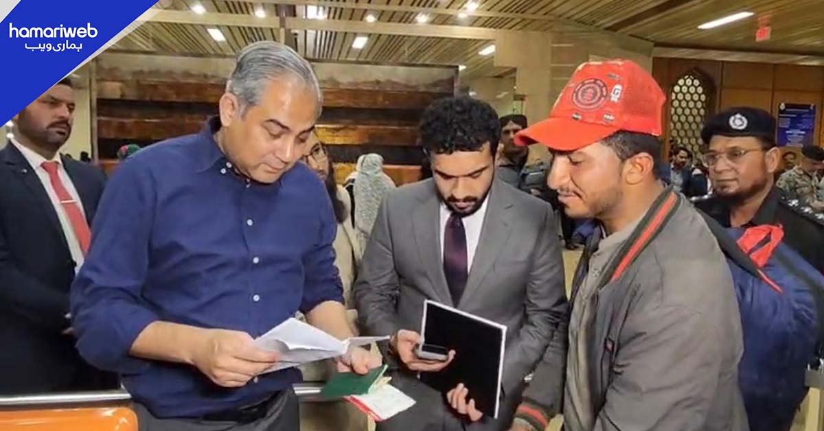 وزیر داخلہ محسن نقوی کا جناح انٹرنیشنل ایئرپورٹ کا دورہ، امیگریشن عمل کا جائزہ