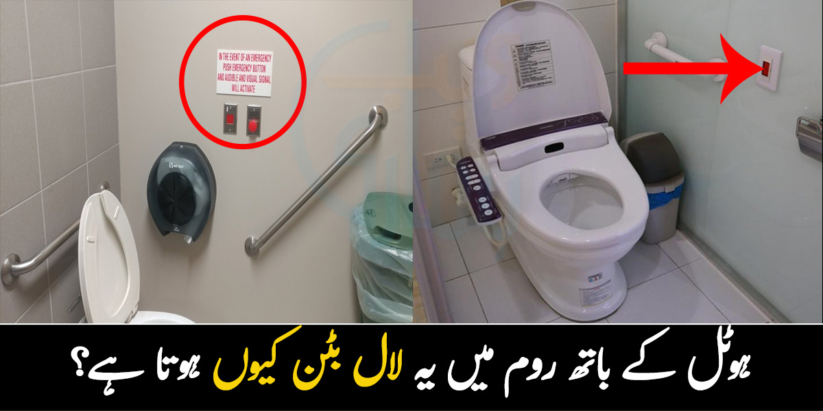 باتھ روم میں یہ لال بٹن بھی ہوتا ہے۔۔ کچھ ہوٹل میں ایسا کرنے کے پیچھے کیا راز ہے؟