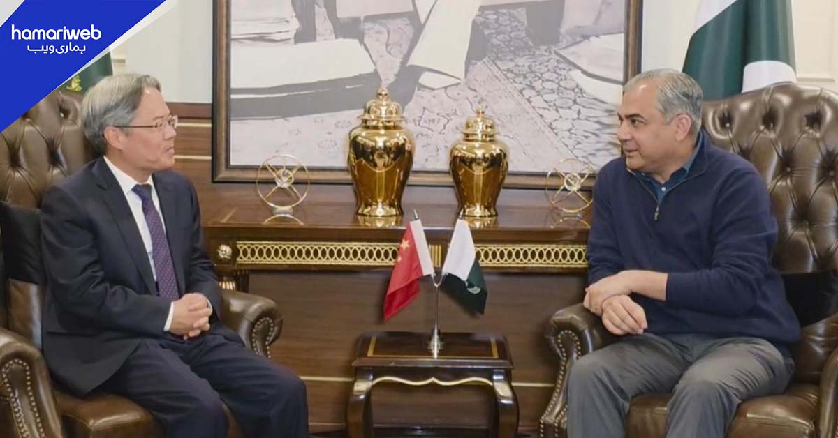 چینی سفیر کی محسن نقوی سے ملاقات، انسدادِ دہشت گردی اور سیکیورٹی تعاون پر اتفاق