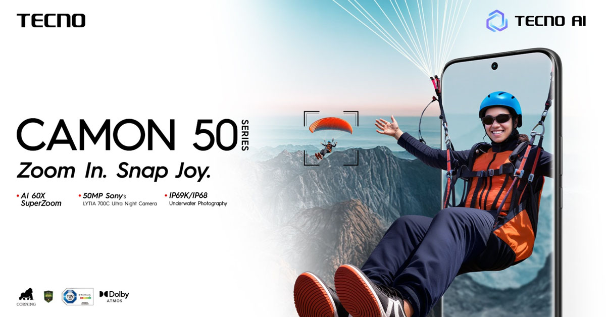 ٹیکنو نے جدید کیمرہ فیچرز کے ساتھ CAMON 50 Pro پاکستان میں متعارف کروادیا