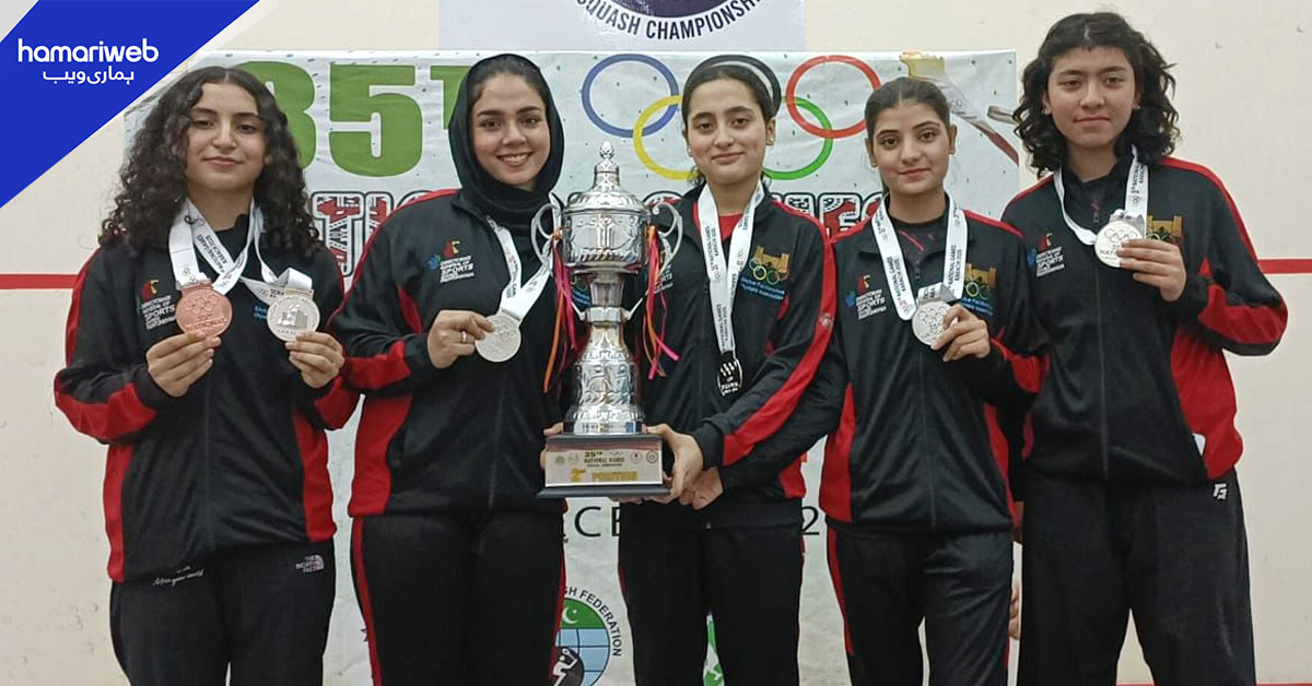 نیشنل گیمز، خواتین اسکواش میں خیبر پختونخوا نے 2 سلور اور ایک براؤنز میڈل نام کرلیا