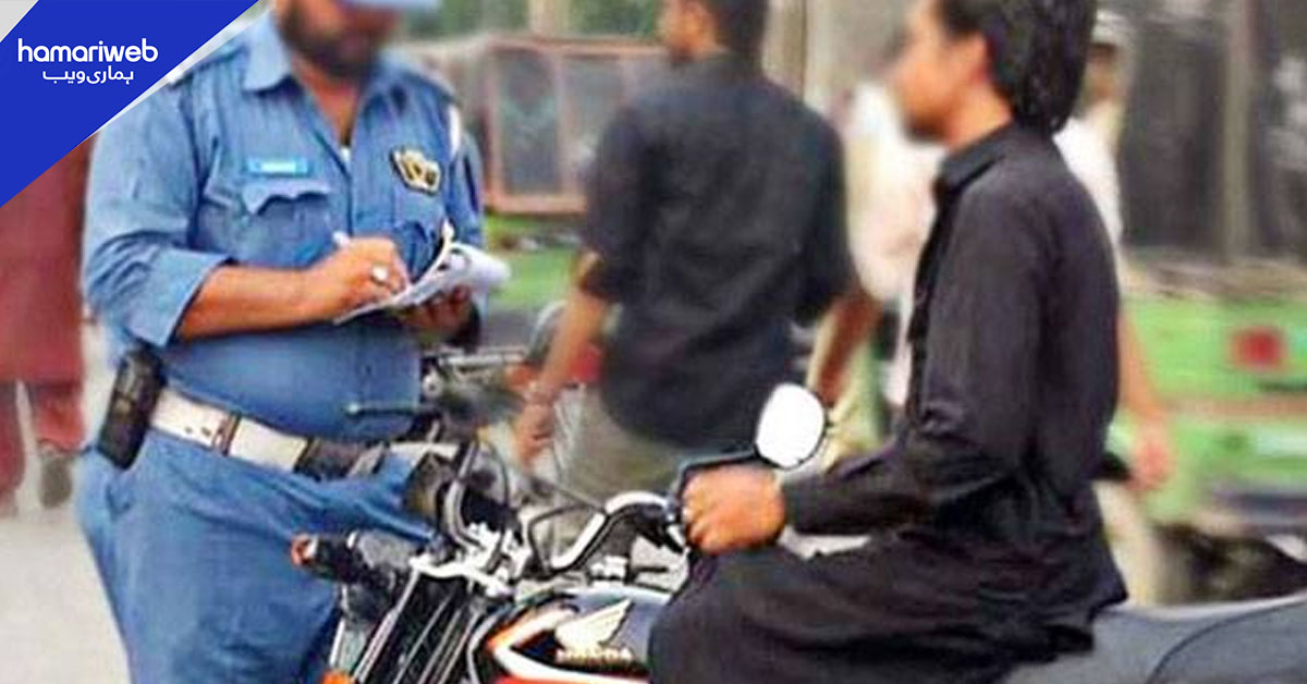 لاہور: کم عمر ڈرائیورز، بغیر لائسنس گاڑی چلانے اور ٹرپل سواری کیخلاف آج خصوصی کریک ڈاؤن