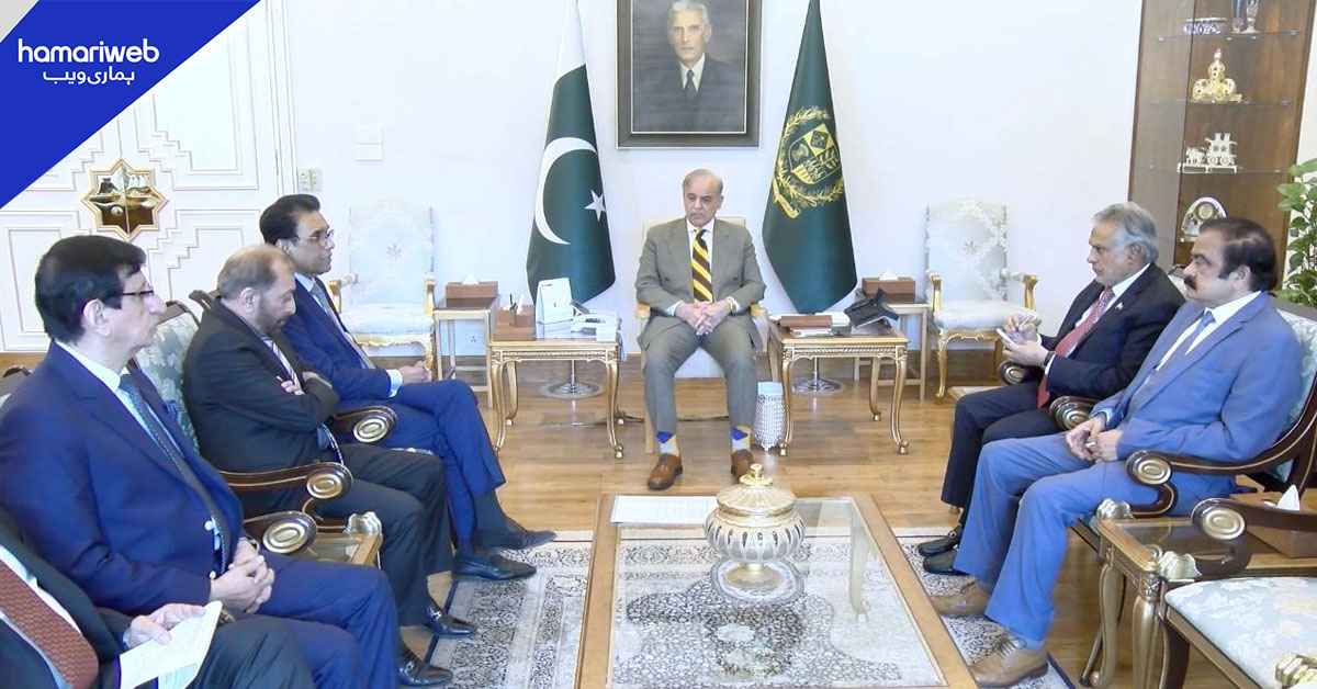 وزیراعظم شہباز شریف سے ایم کیو ایم وفد کی ملاقات، بجٹ تجاویز پیش