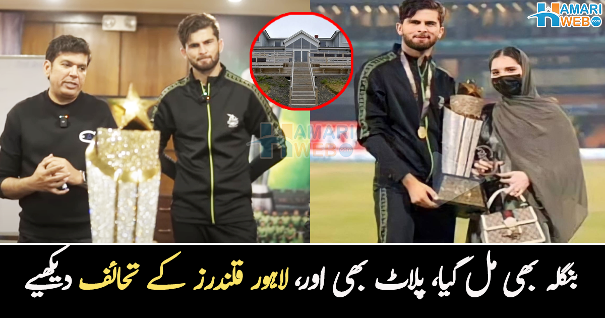 شاہین اہلیہ کے ساتھ فارم ہاؤس میں رہیں گے؟ لاہور قلندرز نے ٹیم کو کتنے قیمت کے پلاٹس تحفے میں دے دیے؟ ویڈیو
