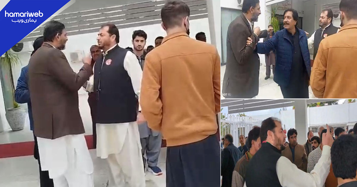 اپوزیشن لابی میں ہلچل: اقبال آفریدی اور خرم شہزاد میں لڑائی، اراکین بچانے میں مصروف