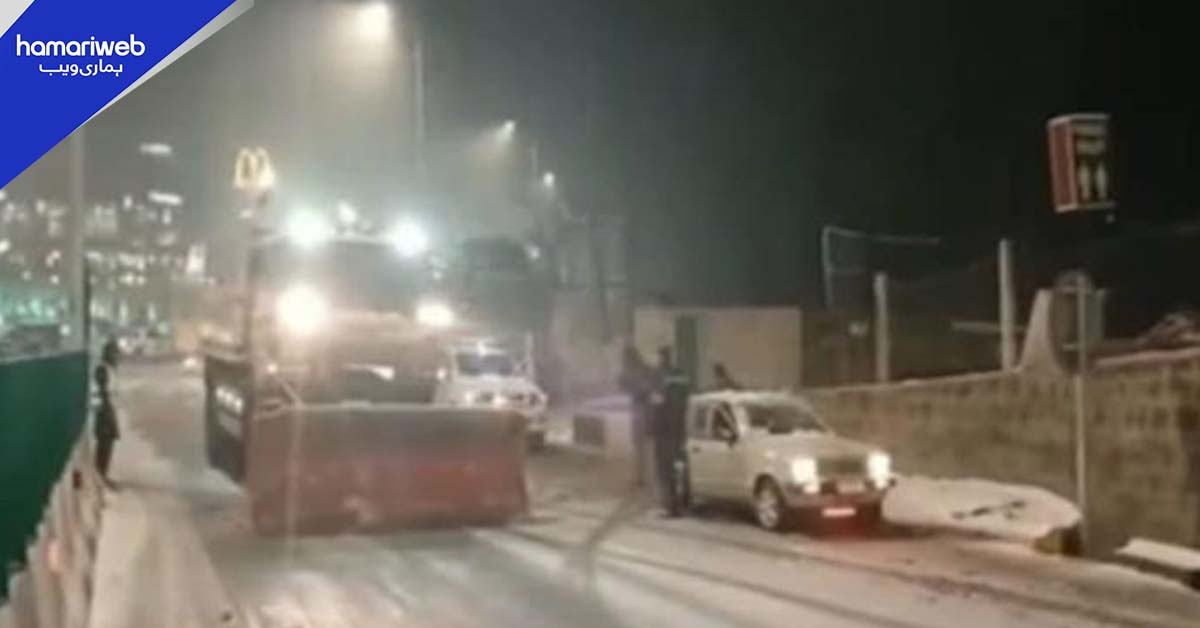 این ایچ اے کی شاندار کامیابی، شدید برفباری کے باوجود شاہراہیں کھلی رکھیں
