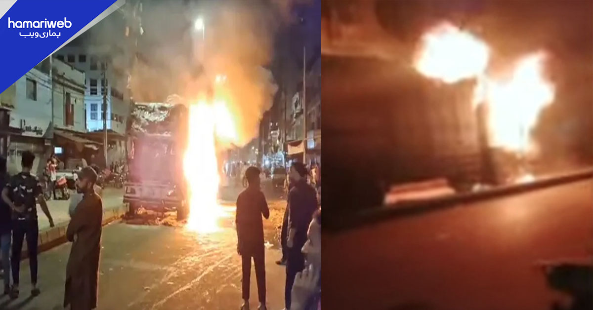 کراچی میں خونی ڈمپر نے ایک اور گھر اُجاڑ دیا، اہلیہ کے سامنے شوہر کی موت