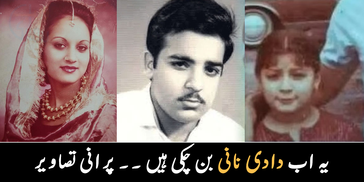 یہ اب دادی نانی بن گئی ہیں ۔۔ پاکستانی مشہور شخصیات جو پہلے بالکل مختلف نظر آتی تھیں، دیکھیں ان کی چند حیران کر دینے والی تصاویر