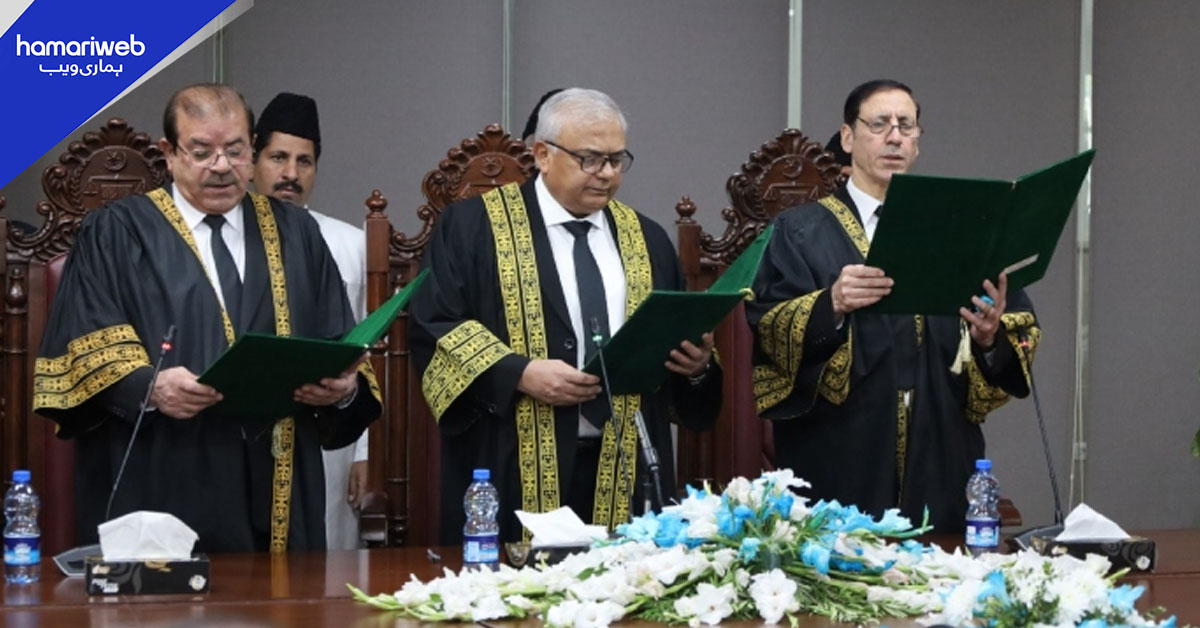 وفاقی آئینی عدالت کے دو مزید ججز نے حلف اٹھا لیا، مقدمات کی سماعت کا آغاز