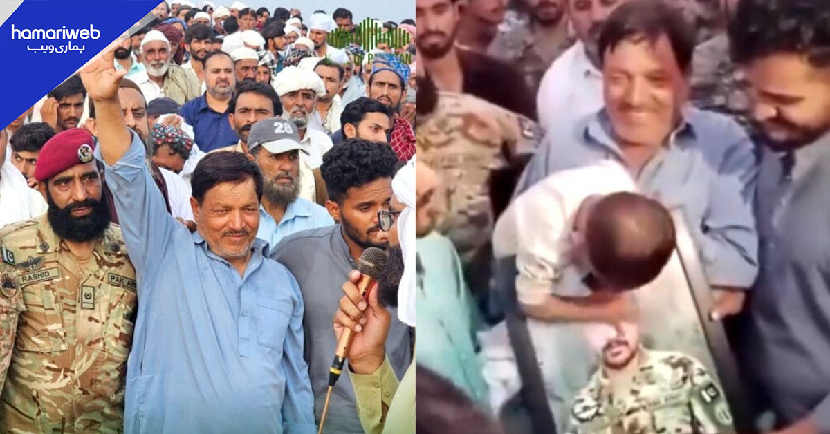 شہید کمانڈو تحسین احمد کے جنازے پر معصوم بیٹے کی 