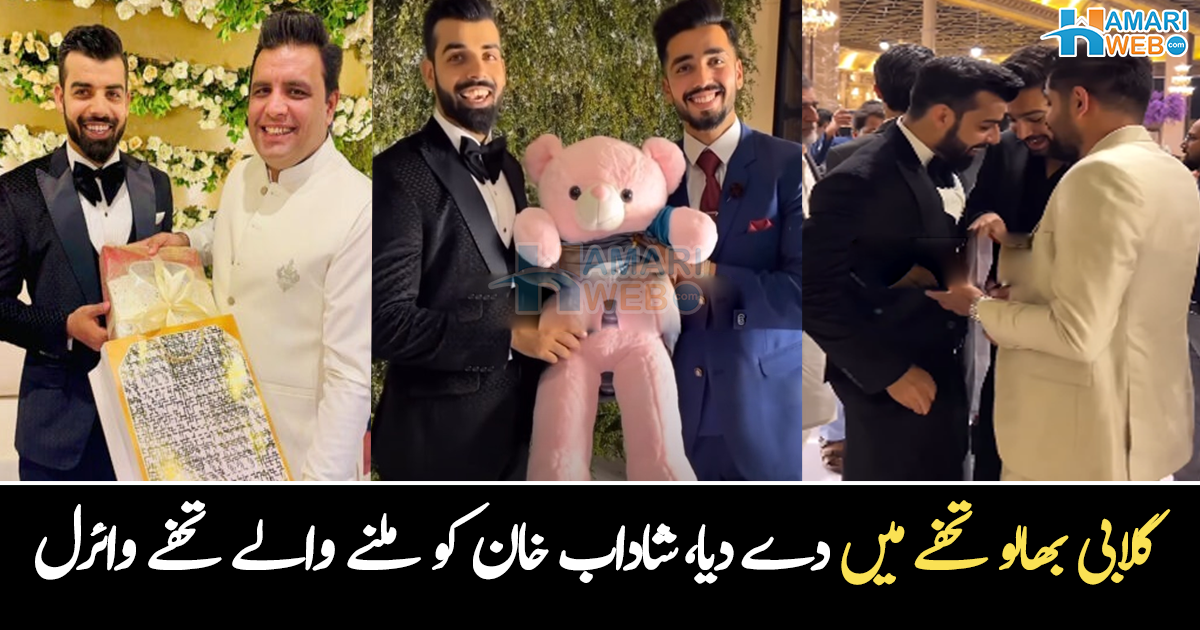 کسی نے جوتے دیے تو کسی نے مہنگی گھڑی دے دی ۔۔ شاداب کو شادی میں کون سے مہنگے ترین تحفے ملے؟ دیکھیے