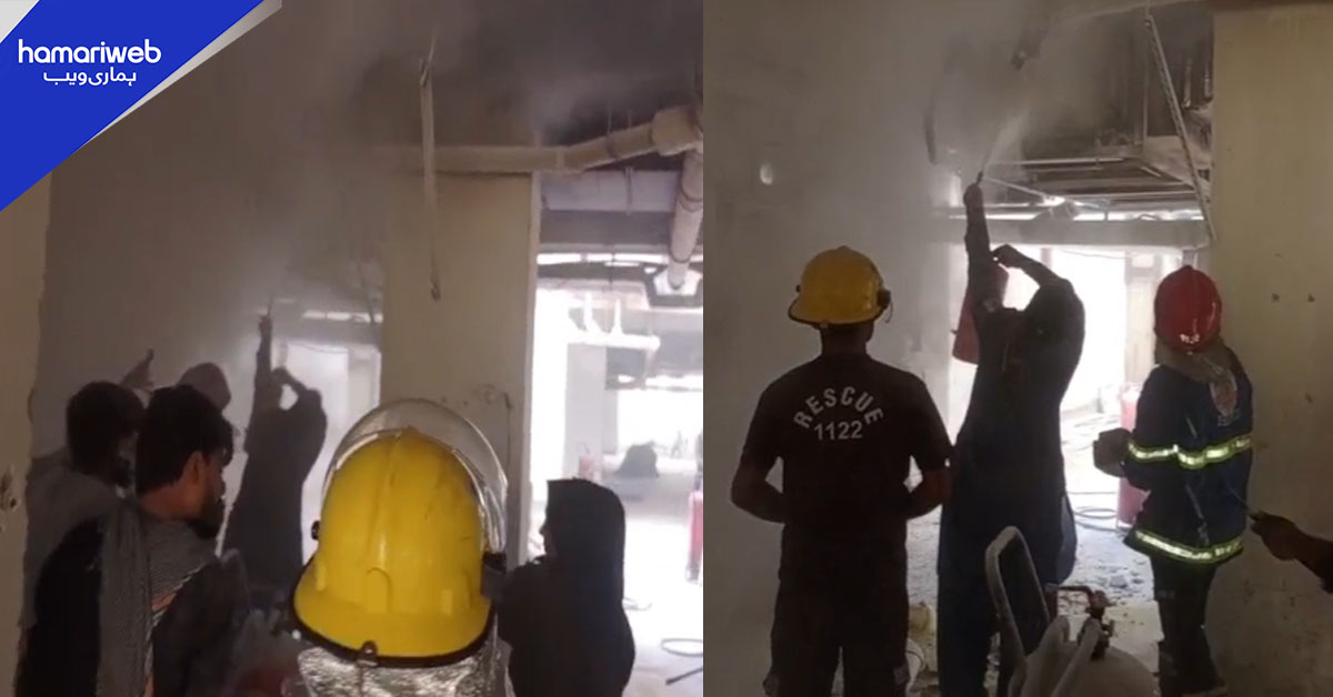 کراچی: ٹیپو سلطان روڈ پر ریسٹورنٹ میں آتشزدگی