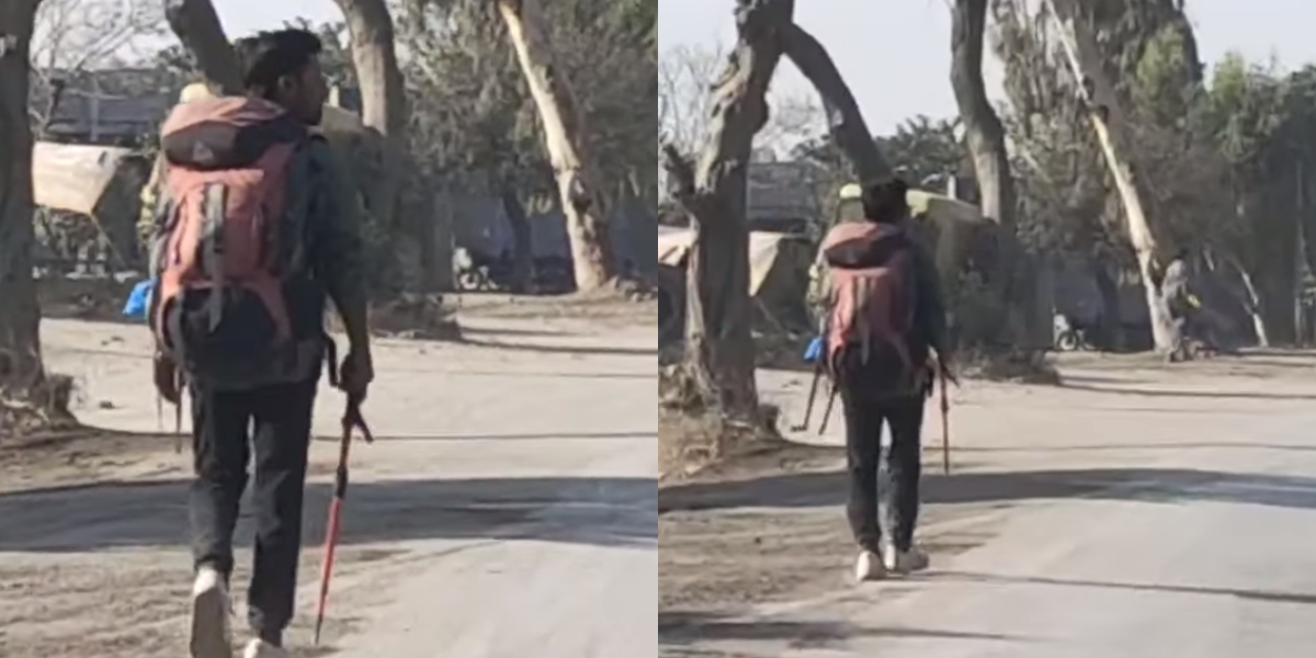 مسلسل 40 دن سے پیدل چل رہے مزید اور کتنے دن؟ کراچی سے خُنجراب تک پیدل چل کر سفر کرنے والے شخص کی ویڈیو وائرل