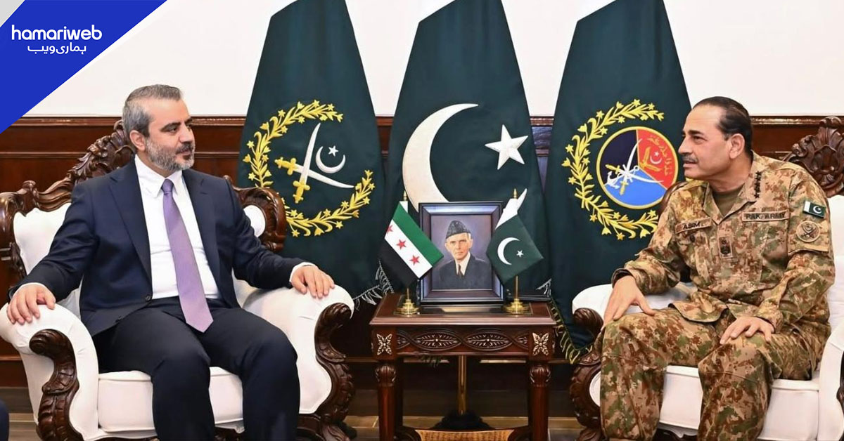 شامی وزیر خارجہ کی آرمی چیف فیلڈ مارشل عاصم منیر سے ملاقات