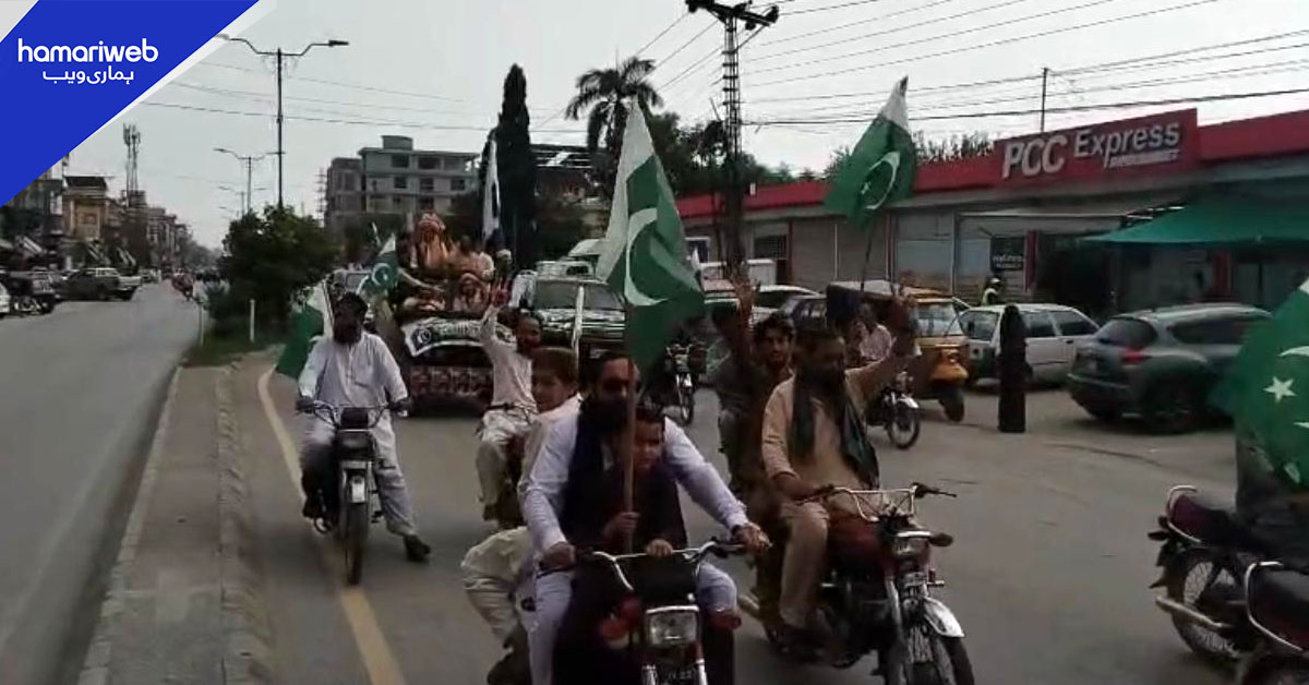 راولپنڈی میں دفاع پاکستان ریلی، شہریوں کی بڑی تعداد کی شرکت