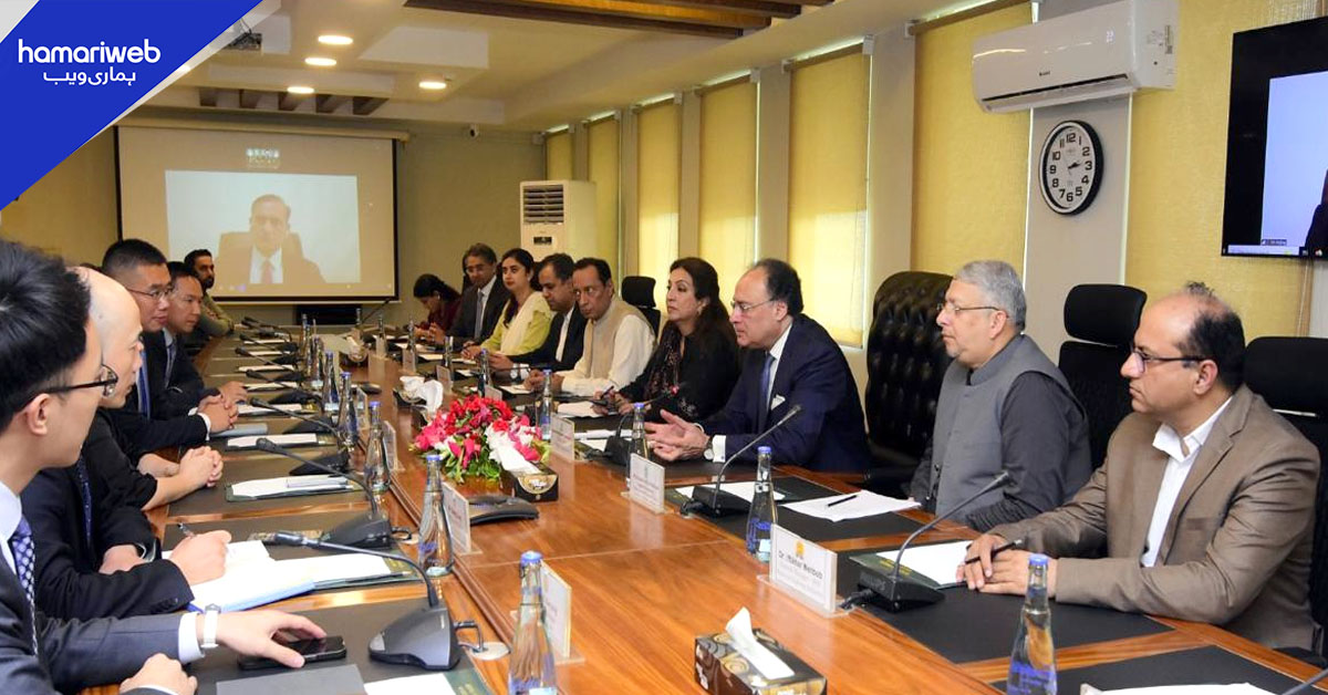 وزیر خزانہ سے سلک روڈ فنڈ کے وفد کی ملاقات، پاکستان میں سرمایہ کاری کے مواقع پر تبادلہ خیال