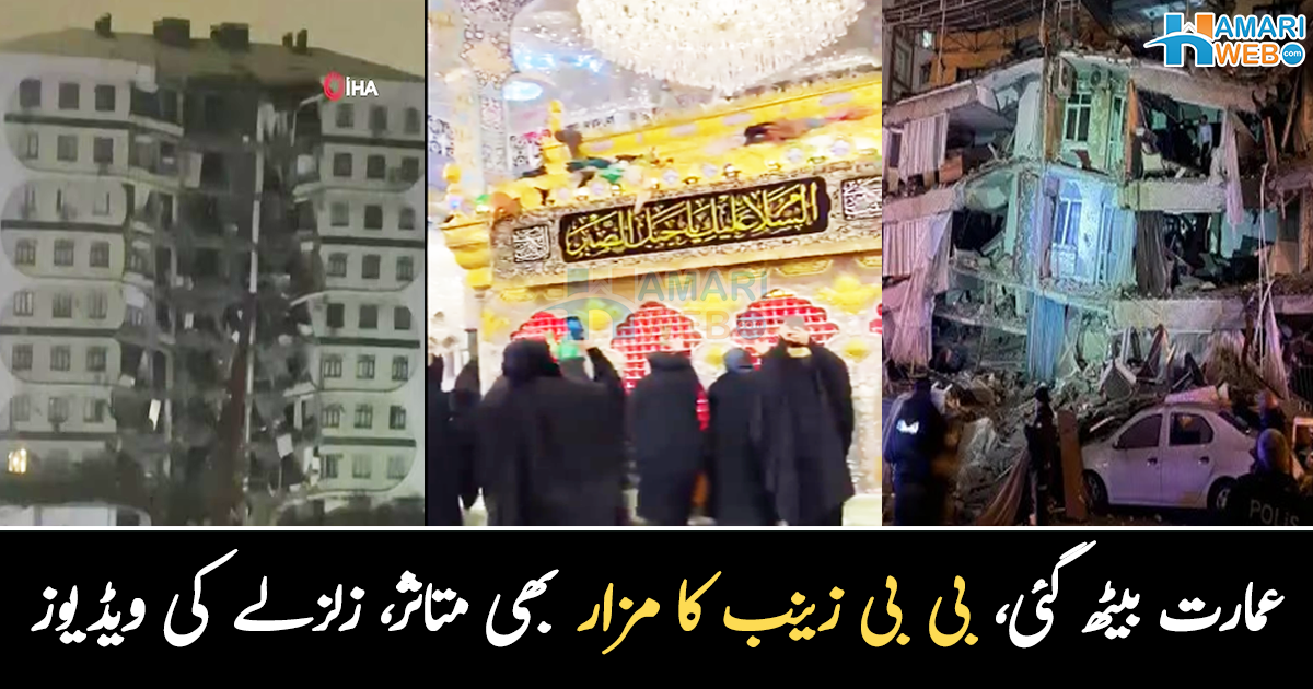 زلزلہ کیسے آتا ہے؟ ترکیہ میں خوفناک زلزلہ، بی بی زینب کا مزار بھی متاثر، ویڈیو وائرل