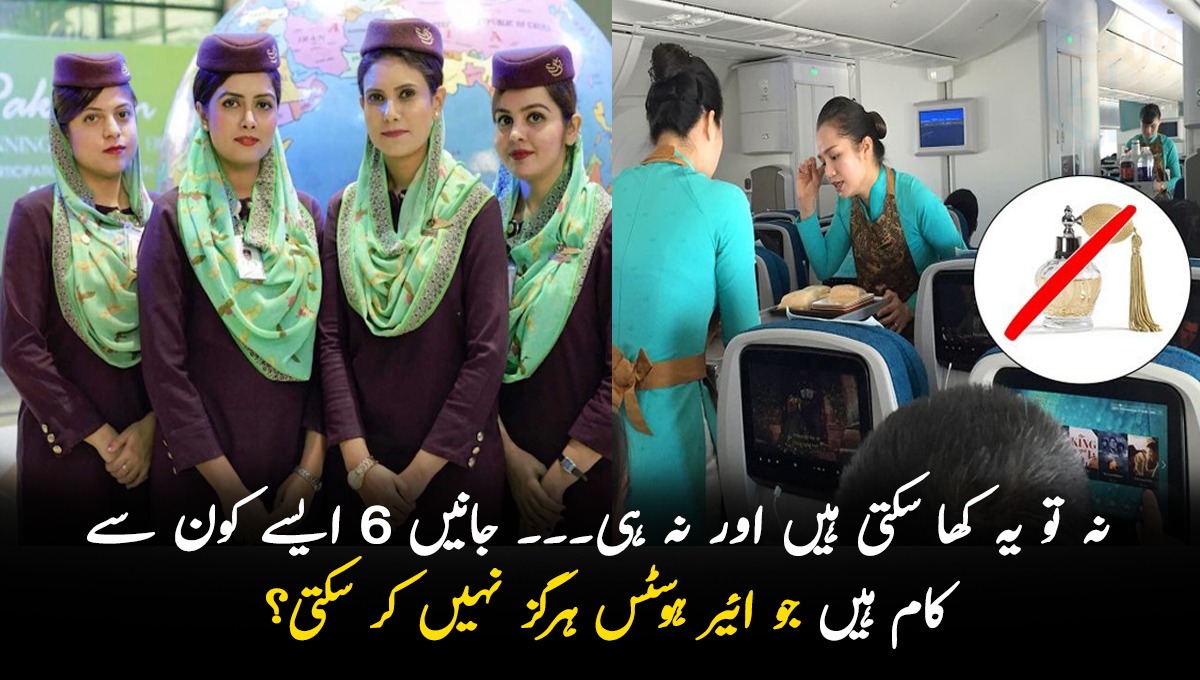 نہ تو یہ کھا سکتی ہیں اور نہ ہی ۔۔ جانیں 6 ایسے کون سے کام ہیں جو ائیر ہوسٹس ہرگز نہیں کر سکتی ورنہ نوکری بھی جا سکتی ہے؟