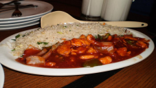 Chicken Shashlik With Rice