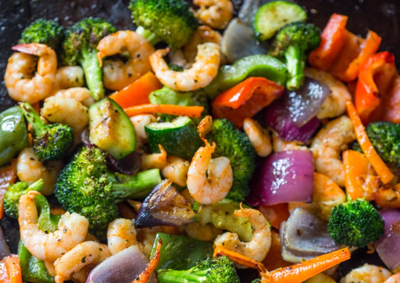Vegetable Prawns