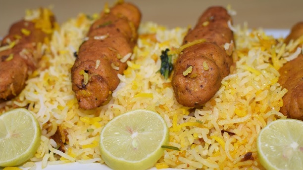Seekh Kabab Biryani