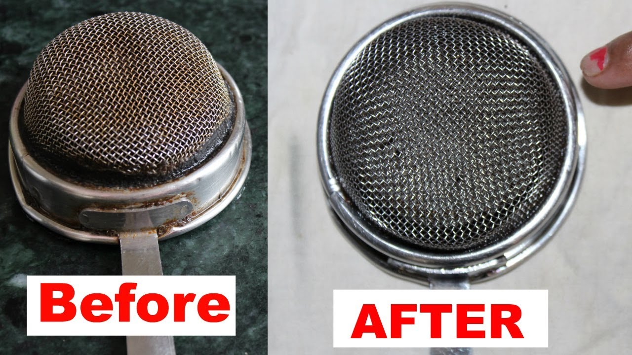 چائے کی چھنی بہت گندی ہوگئی ہے؟ تو بنائیں اسکو بالکل نئے جیسا صاف تو اب گندی سے گندی چھنی ہوگی چٹکیوں میں صاف