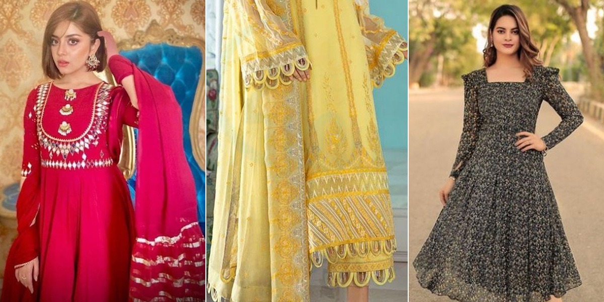 فلورل میکسی یا پھر فینسی فراک ۔۔ آج کل کس ڈیزائن کے کپڑے فیشن میں ہیں؟ دیکھیں چند نئے ڈیزائن جن کی قیمت بھی کم اور پہن کر لگیں آپ بھی خوبصورت