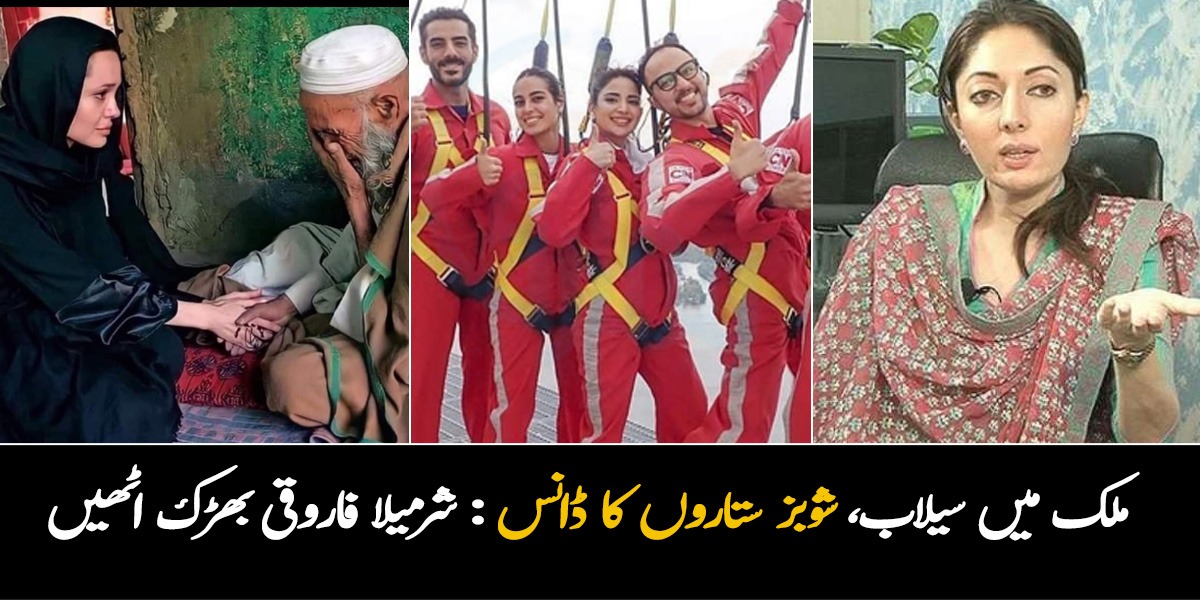 انجیلینا باہر سے آگئی لیکن ہمارے اداکار ایوارڈز میں ناچ رہے ہیں ۔۔ شرمیلا فاروقی نے پاکستانی اداکاروں کو آڑے ہاتھوں لے لیا