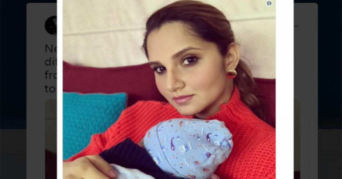 ثانیہ مرزا کی بیٹے کے ساتھ تصویر وائرل ہوگئی