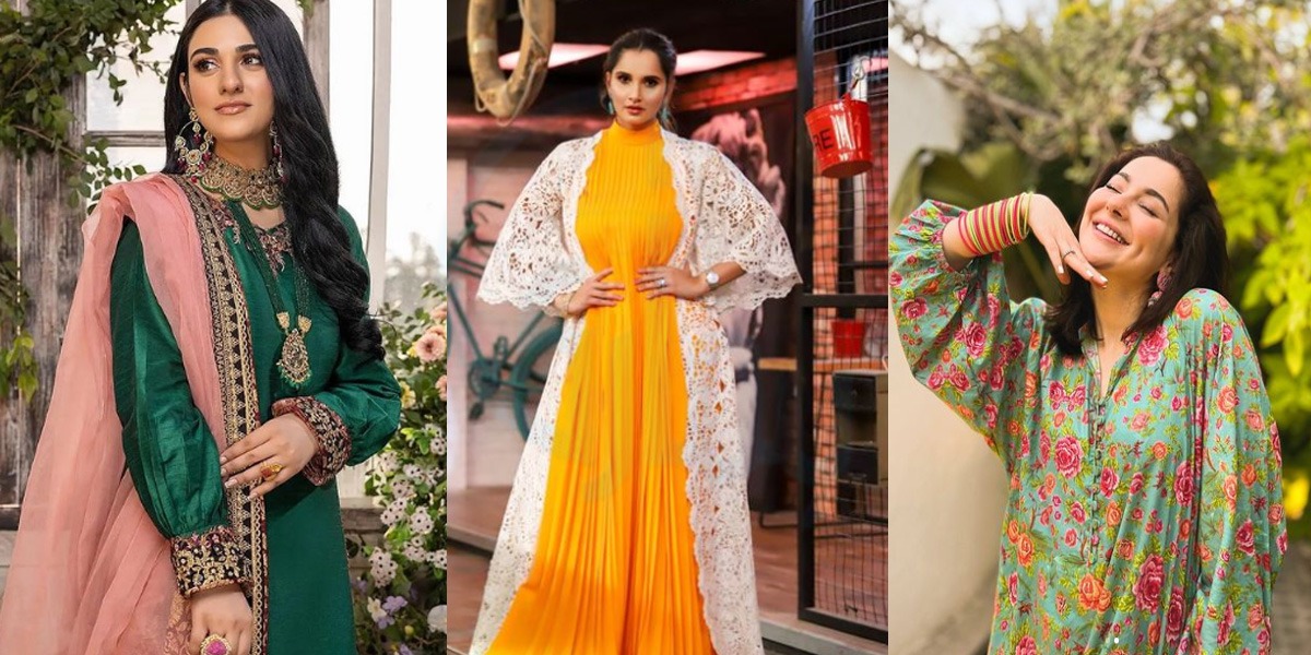 ان کپڑوں کو پہن کر تو گرمی ہی نہ لگے ۔۔ آپ بھی عید پر ثانیہ مرزا جیسی میکسی بنائیں! دیکھیں چند نئے ڈیزائن جن کو پہن کر لگیں آپ سب سے منفرد اور حسین