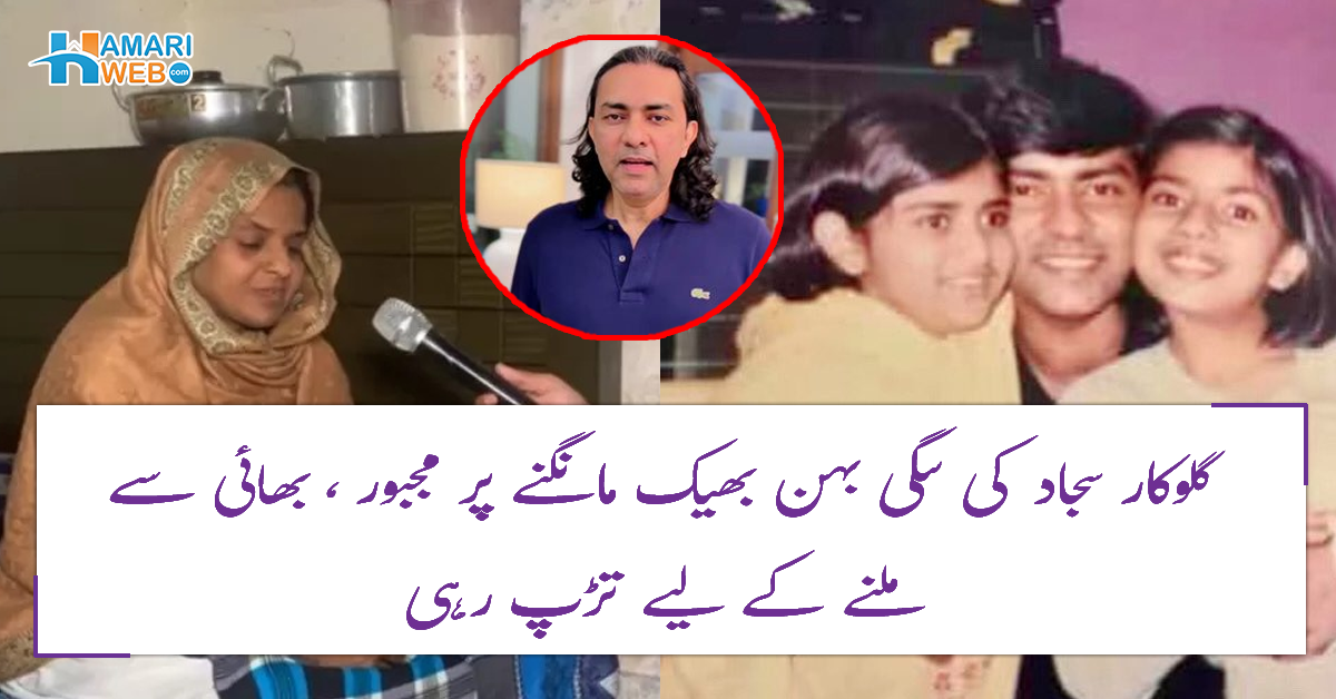 میں سجاد کی بہن ہوں، مجھے اپنی نوکرانی ہی سمجھ لو ۔۔ گلوکار سجاد کی سگی بہن بھیک مانگنے پر مجبور، روتے ہوئے بھائی سے کیا درخواست کردی؟