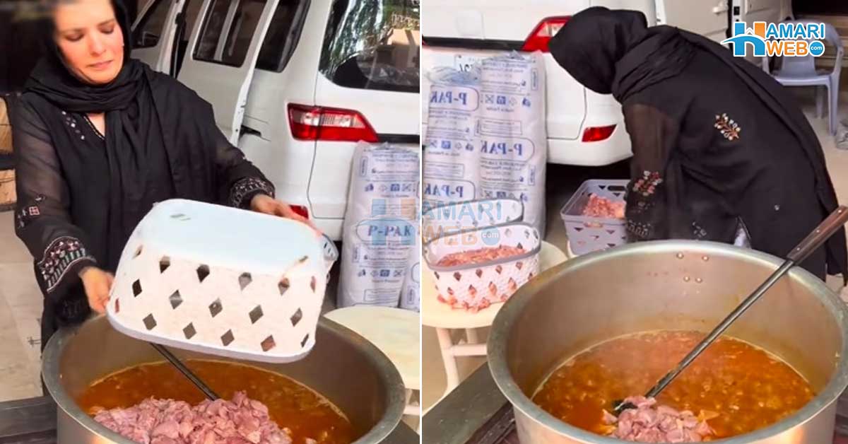 اکیلے سارا کام کرتی ہوں ۔۔ اداکارہ ریشم غریب اور مستحق لوگوں کے لیئے کھانا بناتے ہوئے، ویڈیو سوشل میڈیا پر وائرل