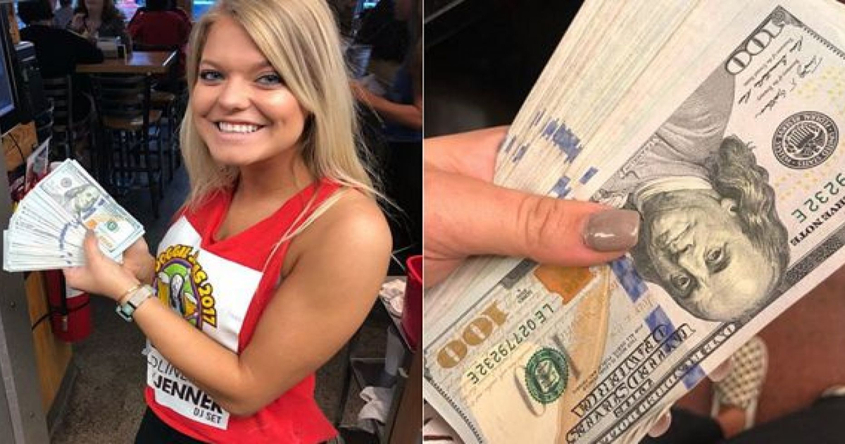 ایک شخص کی جانب سے 10 ہزار ڈالر کی ٹپ