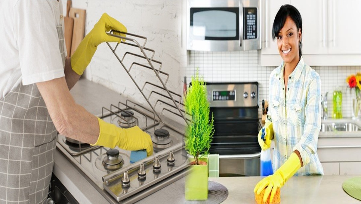 کچن کی دیواروں پر تیل کے داغ ہوں یا کرنی ہو گیس والے چولہے کی صفائی اب ہوئی آسان جانیں کچن سے متعلق 5 آسان ٹپس جو کردے ہر خواتین کی مشکل آسان