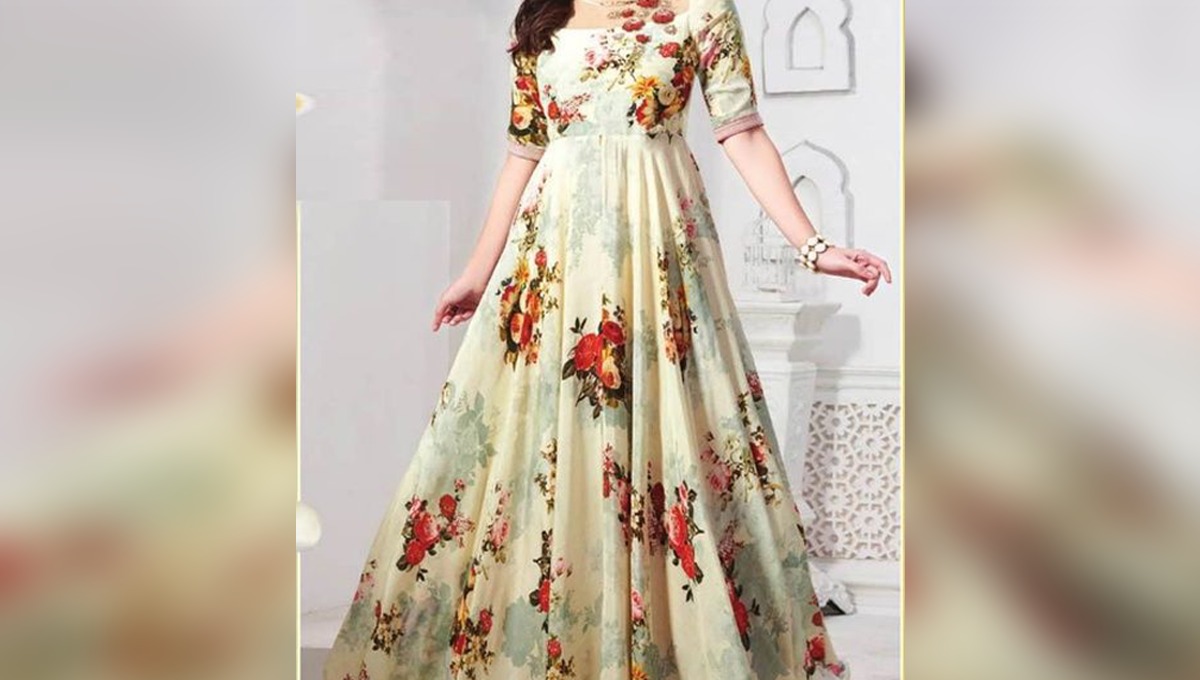 ڈیزائنر جیسی پھول پھول فراکس۔۔۔۔ کم پیسوں میں تیار!