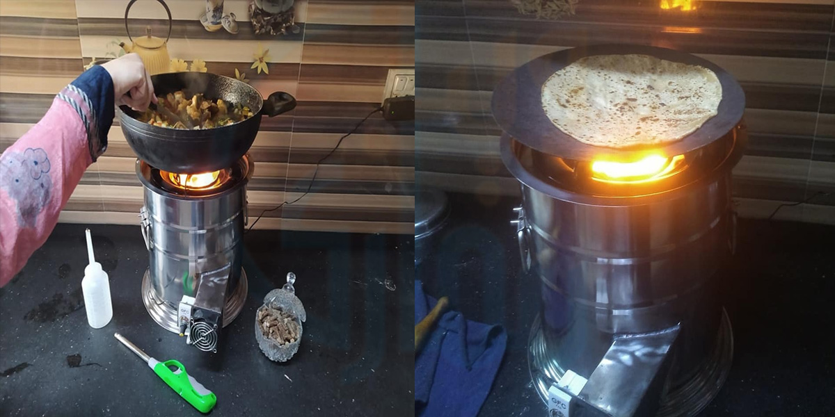 گیس اور بجلی کے بغیر چلنے والا چولہا۔۔ گیس نہیں تو پریشانی کیسی، بائیوماس چولہا استعمال کریں اور وقت پر کھانا بنائیں