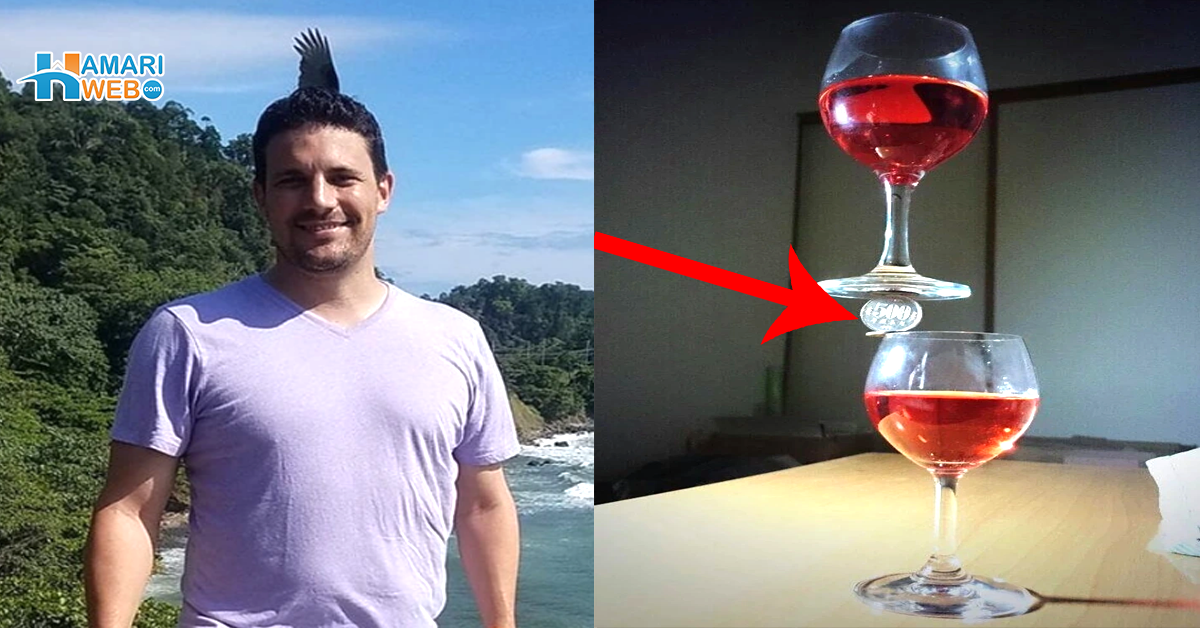 آدمی کے سر پہ پر کیسے نکل آیا اور گلاس سکے پر کیسے کھڑا ہے؟ چند ایسی تصویریں جن کے راز آپ کا دماغ بھی چکرا کر رکھ دیں