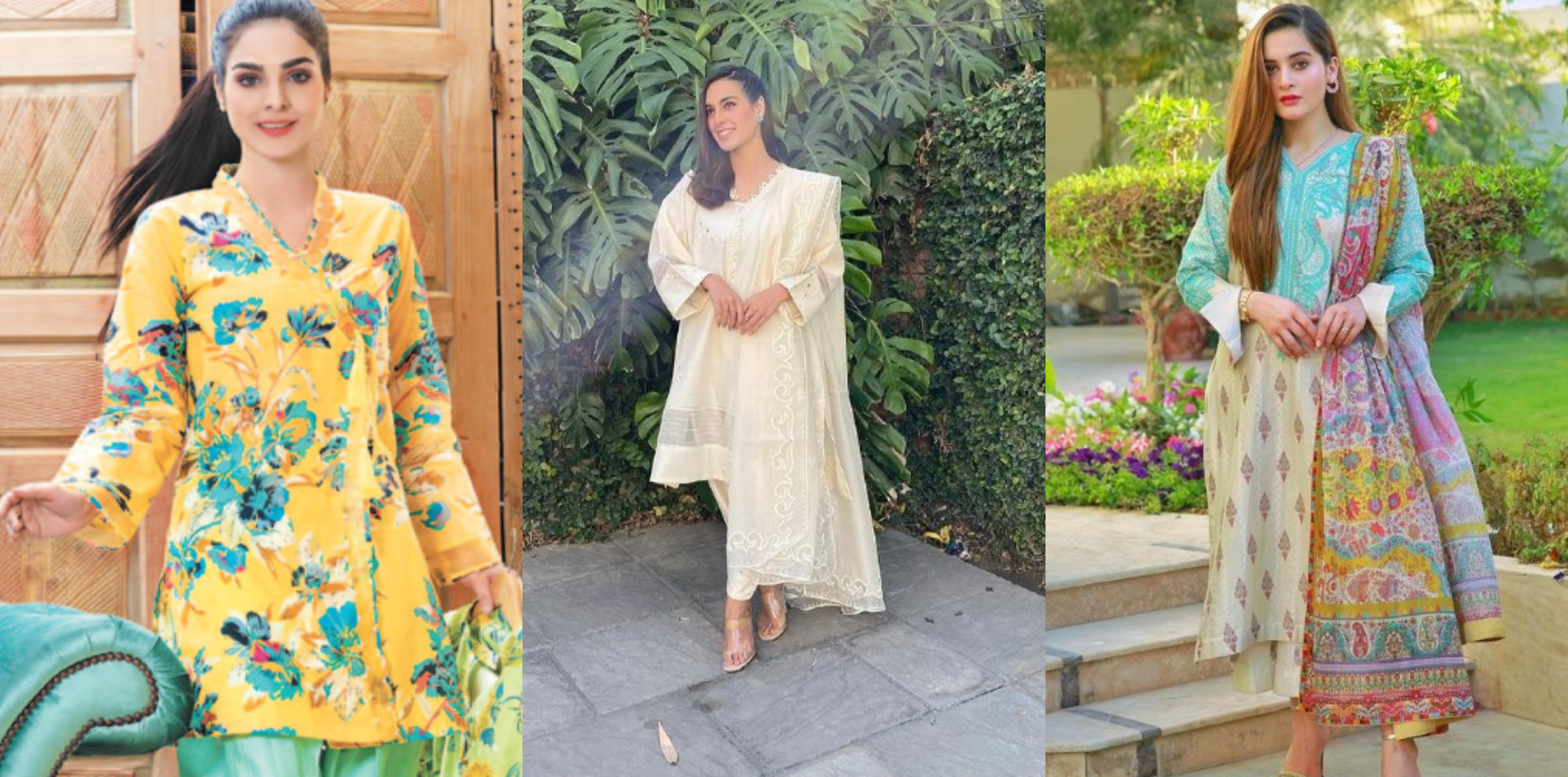 لان، کاٹن یا فینسی۔۔۔ عید پر کس قسم کے کپڑے بنائے جائیں کہ دلکش بھی لگیں اور گرمی کا احسان بھی نہ ہو